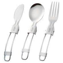 Folding Stainless Steel Camping Silverware Set